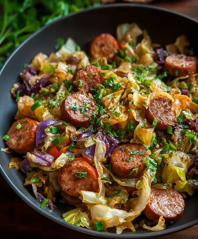 Easy Sausage and Cabbage Stir Fry