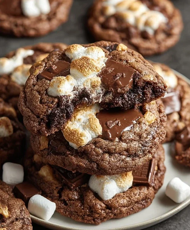 Hershey's Chocolate S'mores Cookies