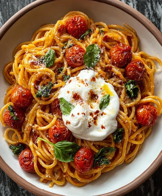 Burst Tomato Burrata Pasta