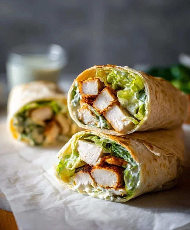 Chicken Caesar Wraps