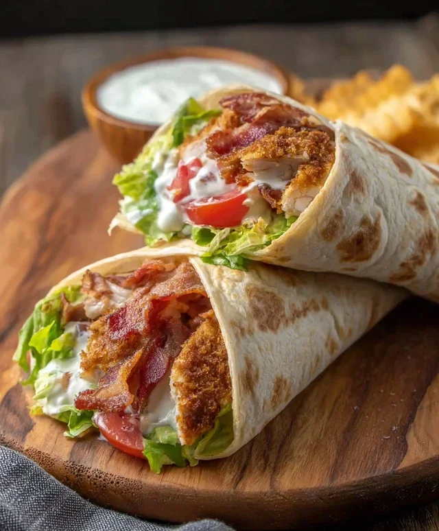 Crispy Chicken Beef Beef Bacon Ranch Wrap