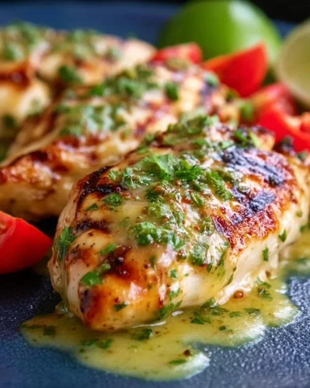 Grilled Salsa Verde Chicken with Pepper Jack