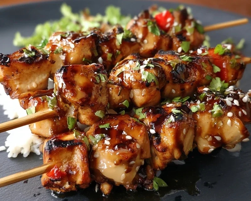 Teriyaki Chicken Skewers