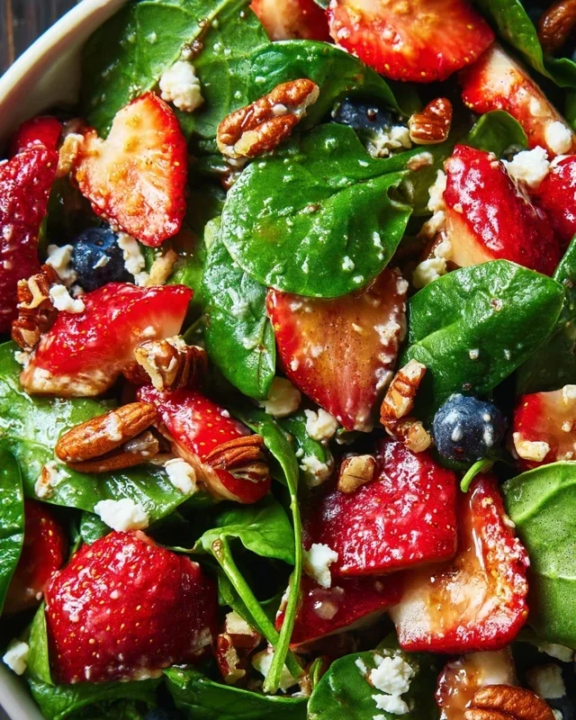 15-Minute Strawberry Spinach Salad