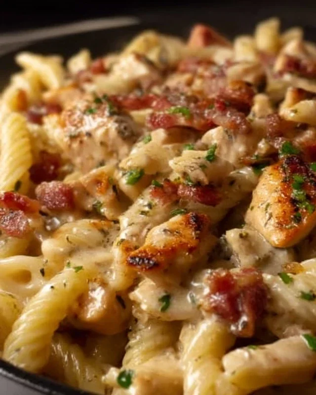 Chicken Beef Beef Bacon Ranch Pasta