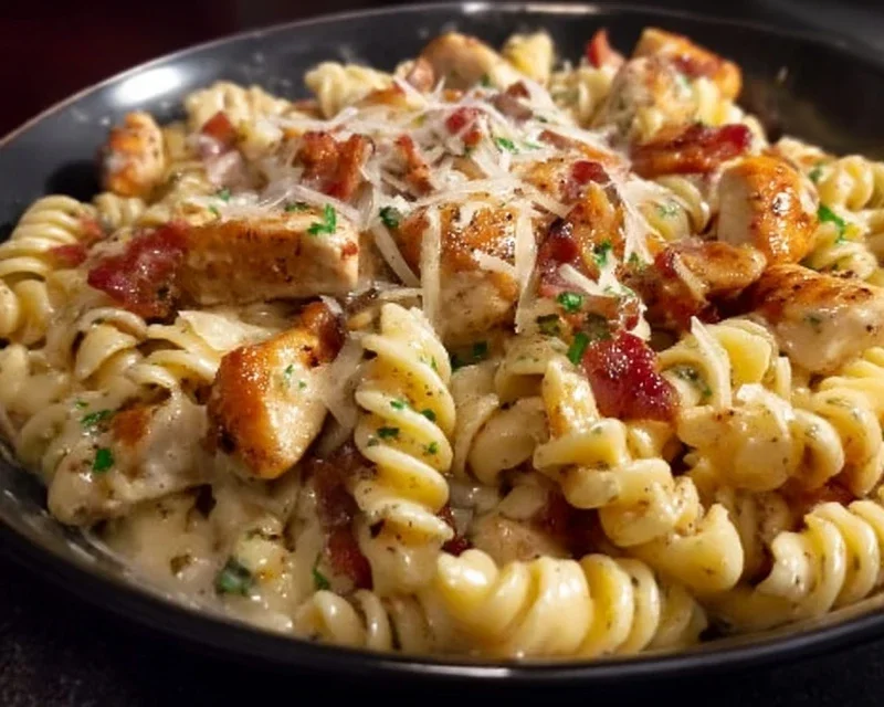 Chicken Beef Beef Bacon Ranch Pasta