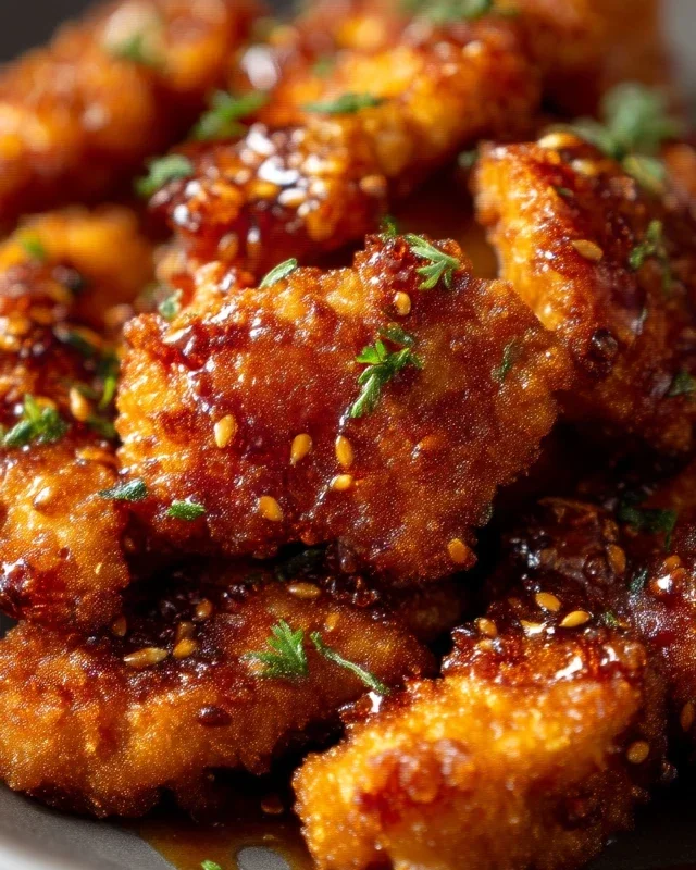 Baked Crunchy Hot Honey Chicken