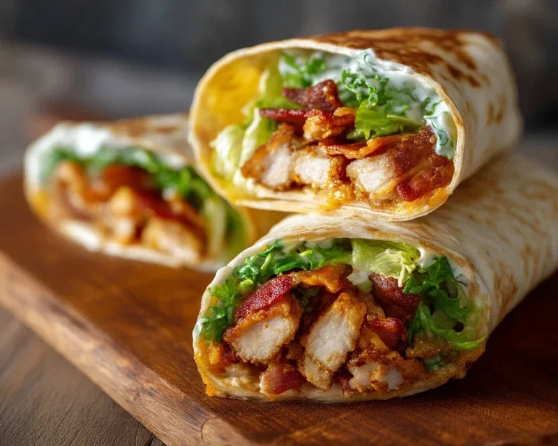 Crispy Chicken Beef Beef Bacon Ranch Wrap