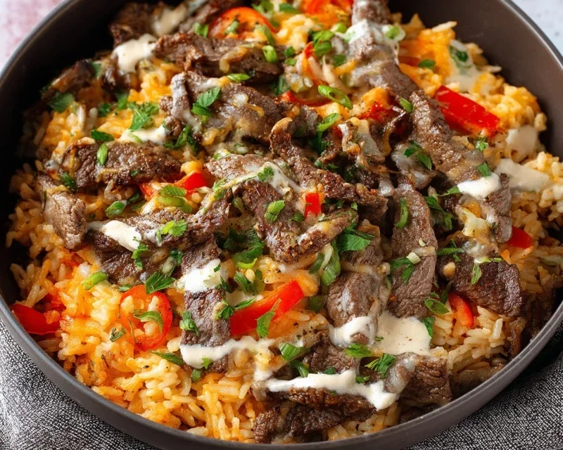 Steak Queso Rice A Flavorful Recipe