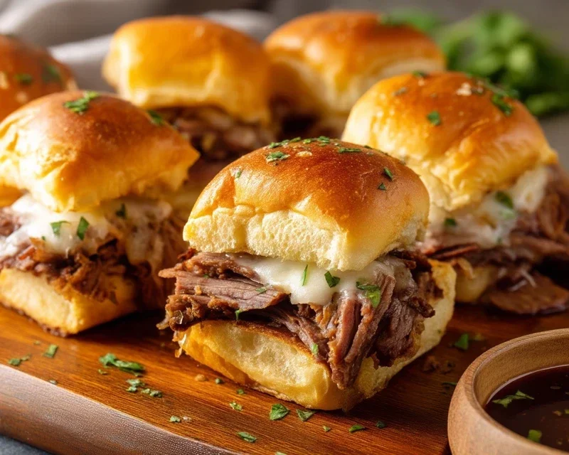 Easy French Dip Sliders Recipe