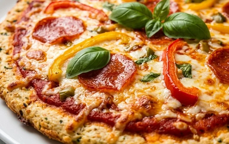 Chicken Crust Pizza (Low Carb + High Protein