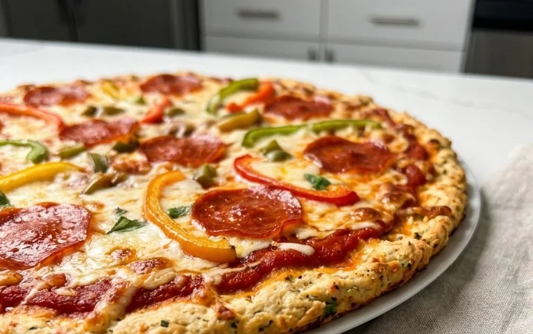 Chicken Crust Pizza (Low Carb + High Protein