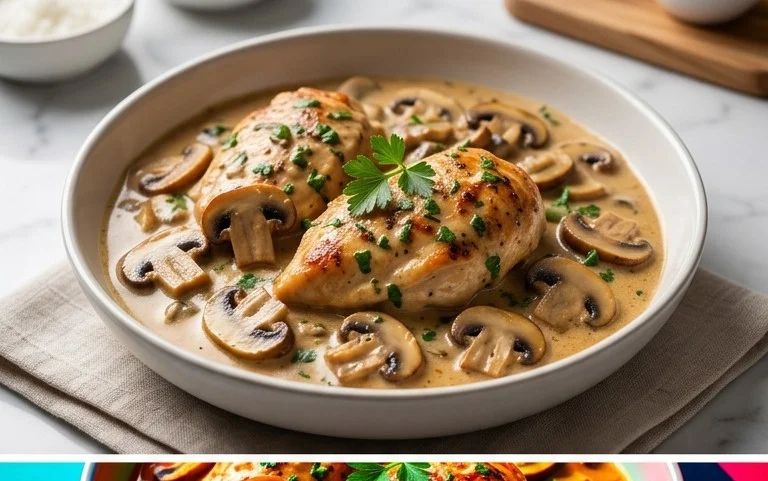 Creamy Mushroom Chicken Recipe
