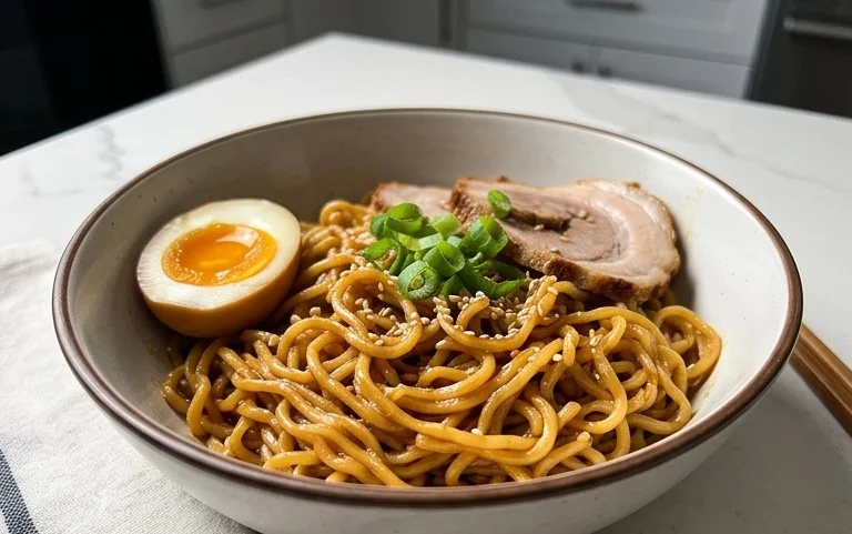 Easy Saucy Ramen Noodles