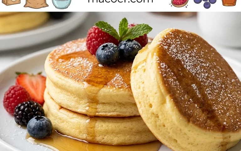 Fluffy Japanese Soufflé Pancakes