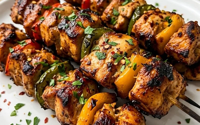 Air Fryer Chicken Skewers (VIDEO)