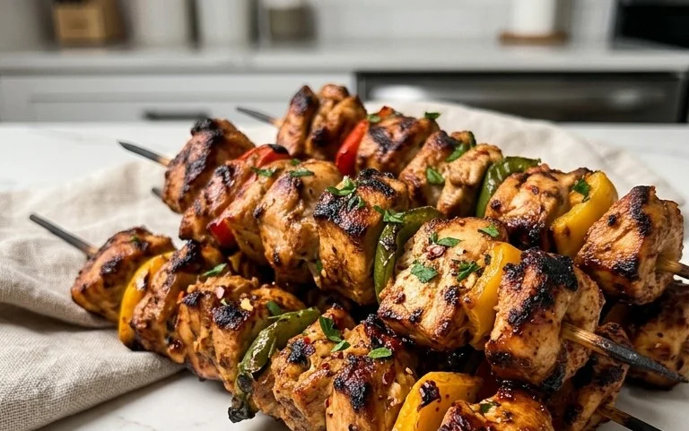 Air Fryer Chicken Skewers (VIDEO)
