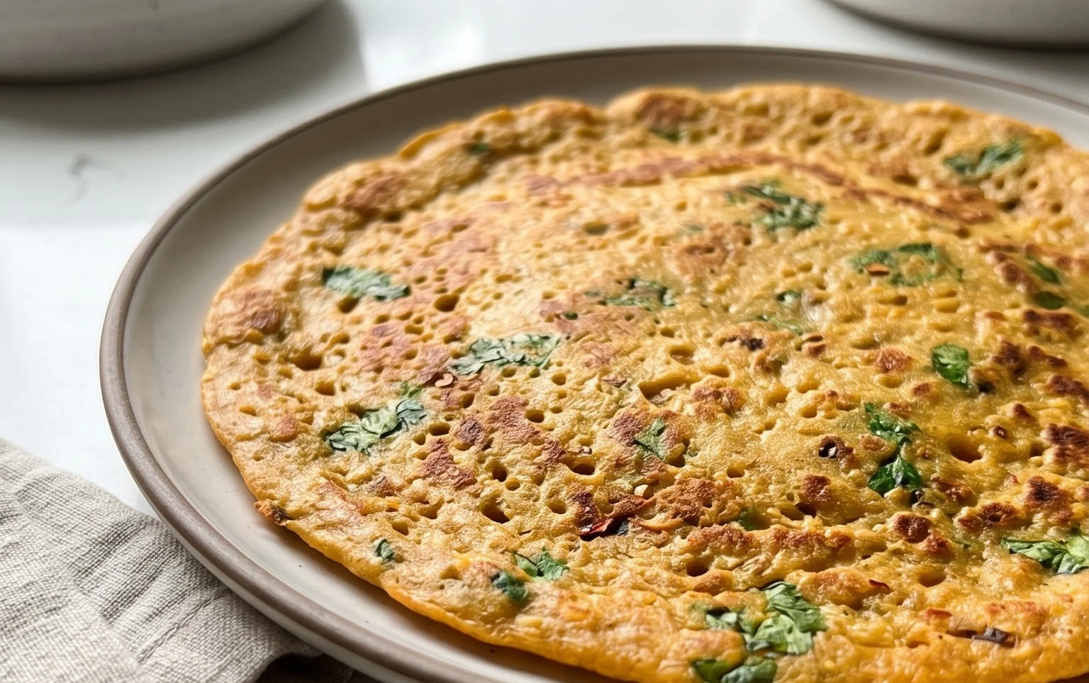 Masoor Dal Chilla | Savory Red Lentil Pancakes