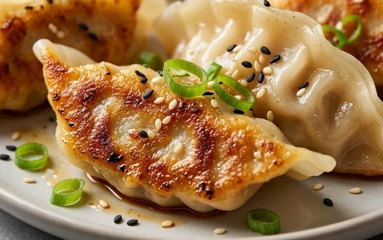 Chicken Potstickers (Pan Fried Dumplings)