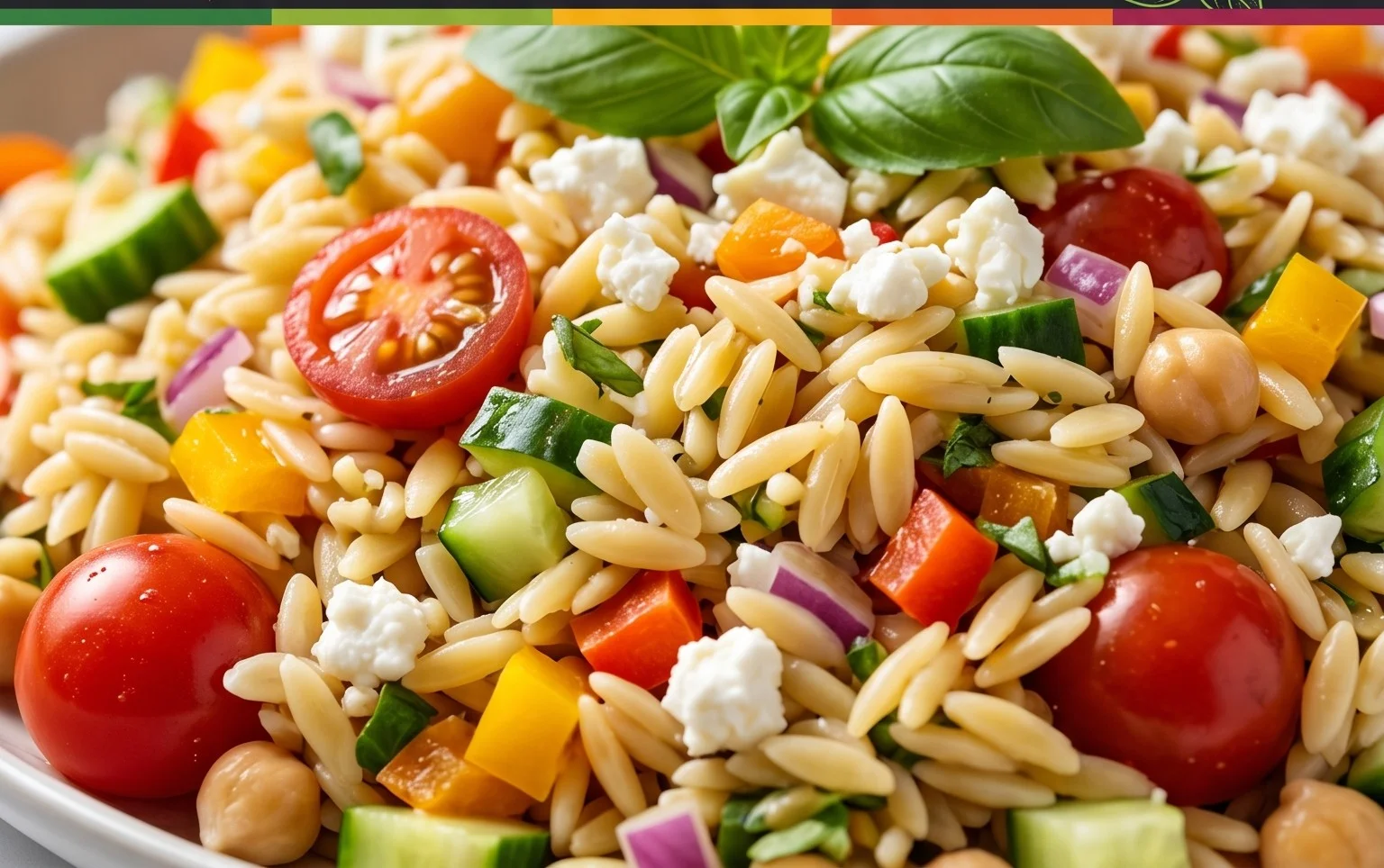 Rainbow Orzo Salad