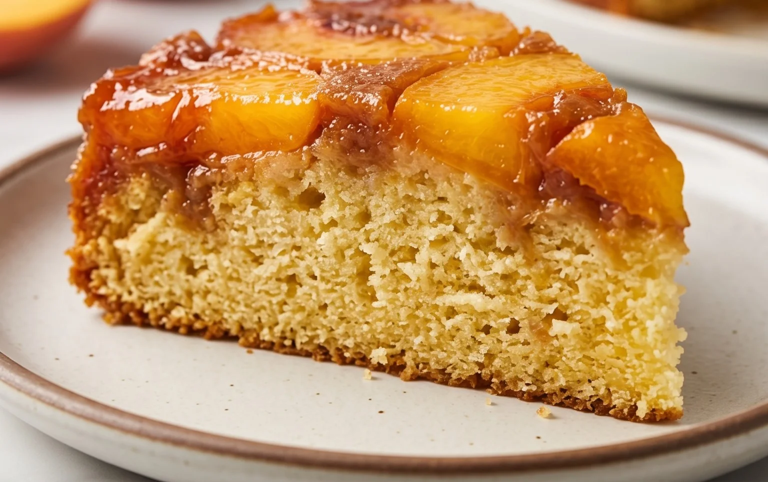 Peach Upside-Down Cake Recipe