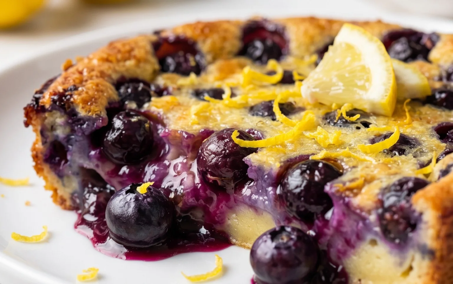 Lemon Blueberry Clafoutis