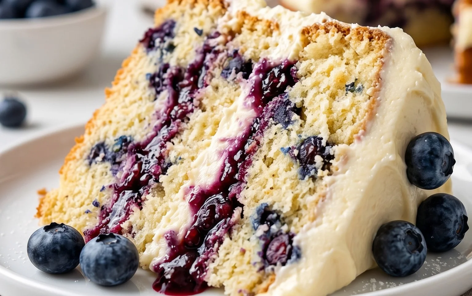Nova Scotia Blueberry Cream Cake