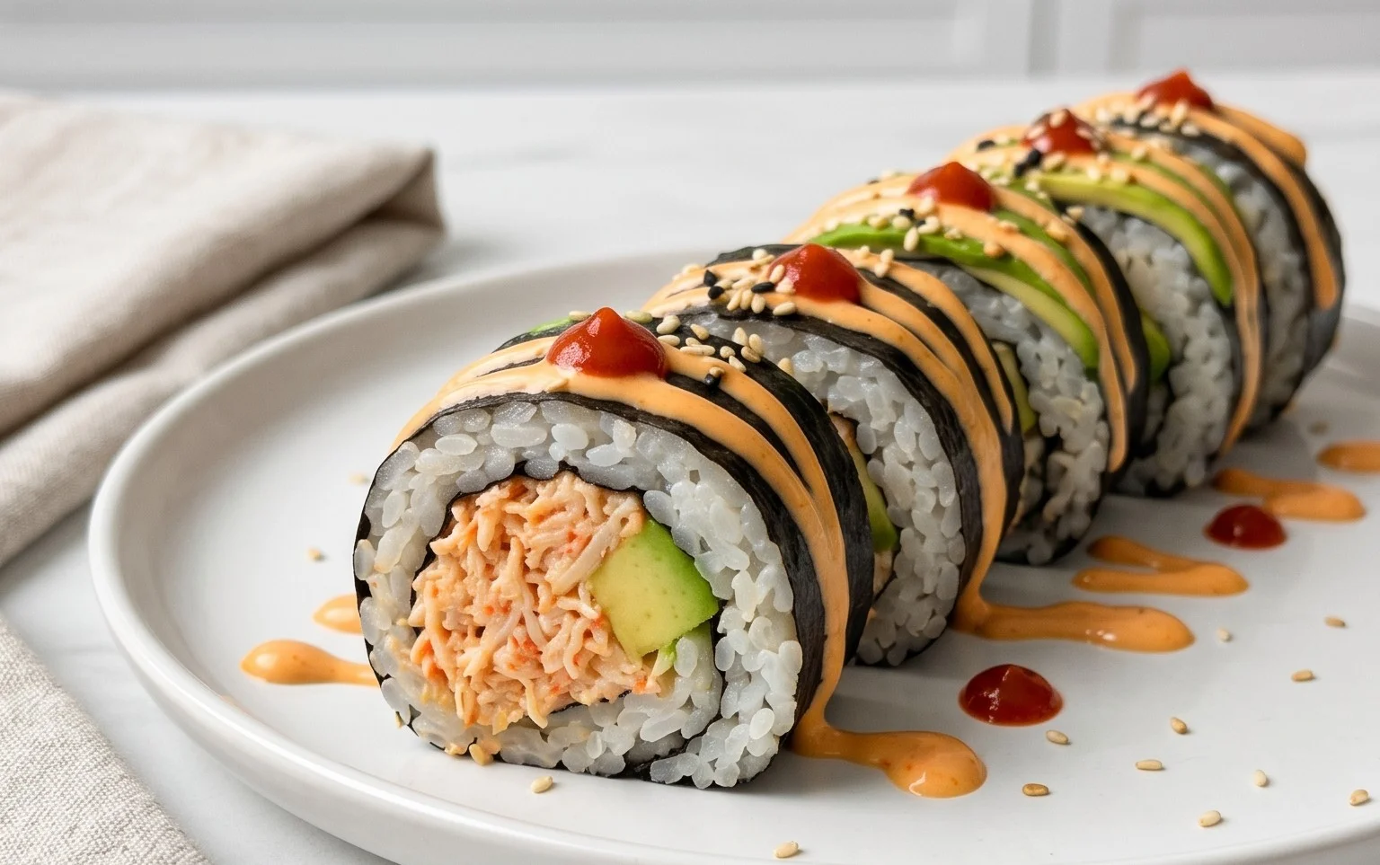 Kani Sushi (Spicy Crab Roll)