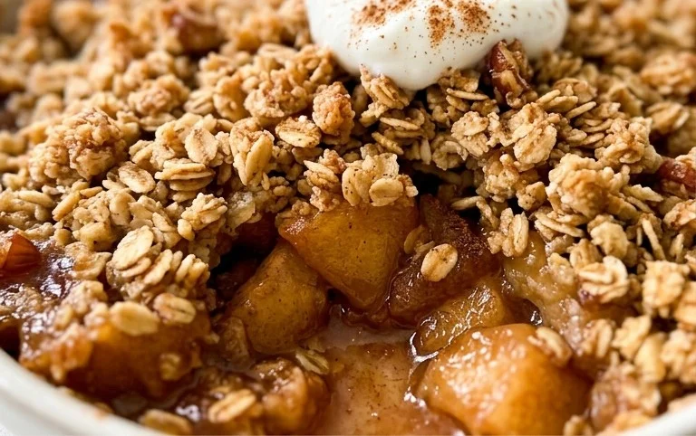 Healthy Breakfast Apple Crum extractble