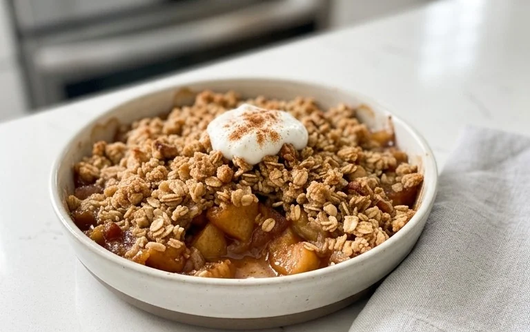 Healthy Breakfast Apple Crum extractble