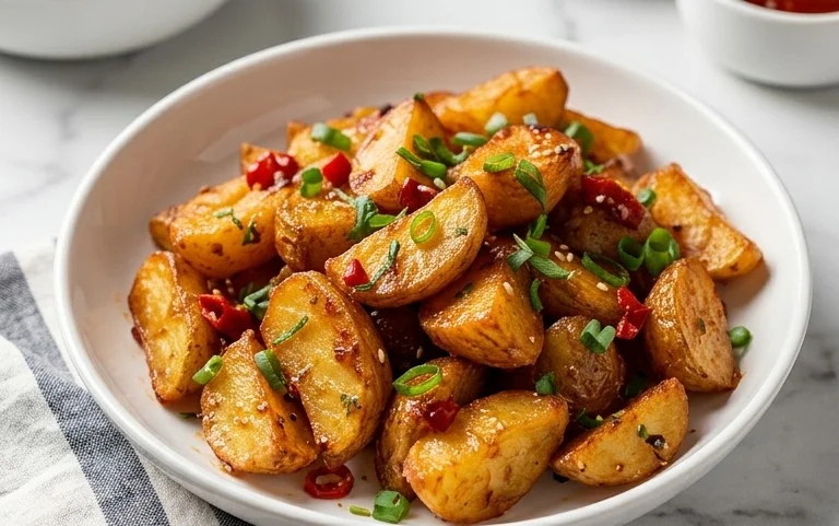 Crispy Honey Chilli Potatoes