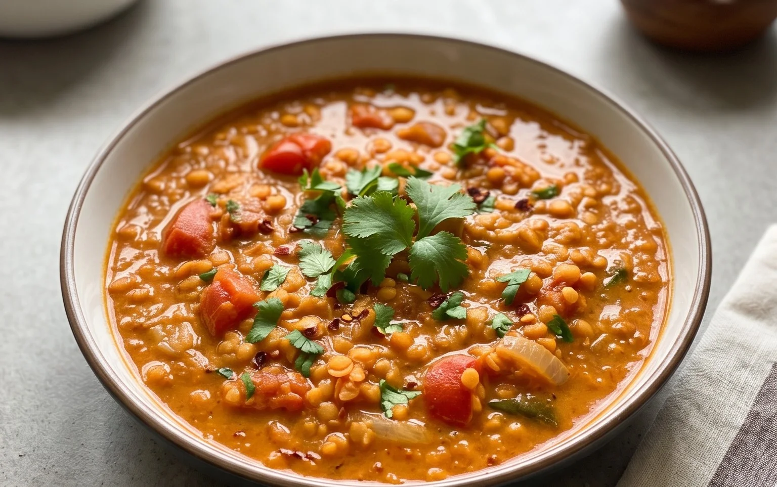 Spicy Red Lentil Curry
