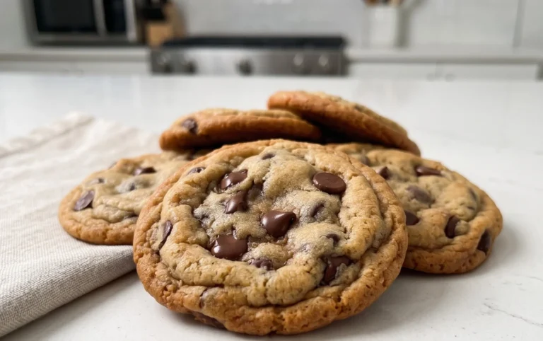 Crispy and Chewy Chocolate Chip Cookies