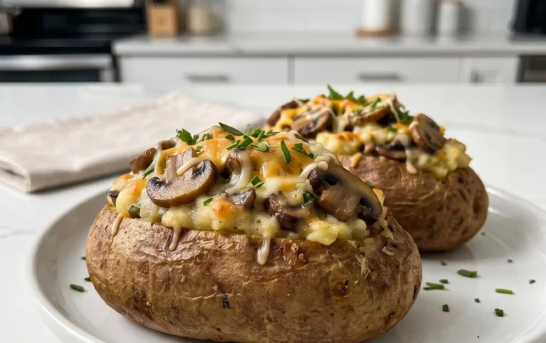 The Ultimate Stuffed Baked Potatoes with Mushrooms