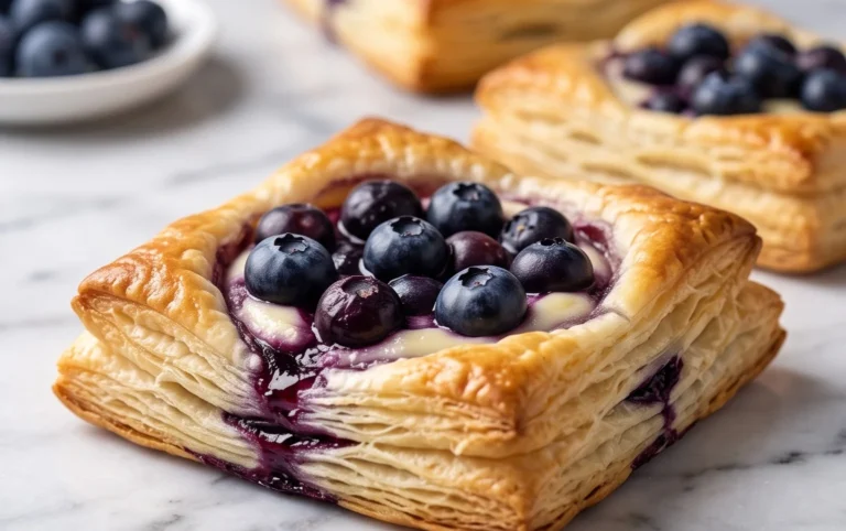 Blueberry Cream Cheese Puff Pastry