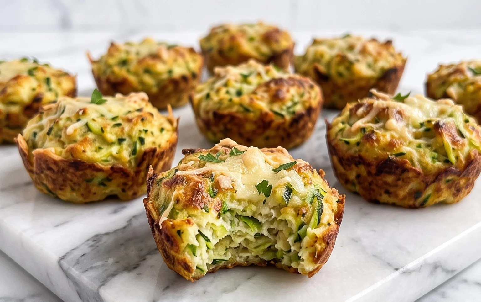 Zucchini Garlic Bites
