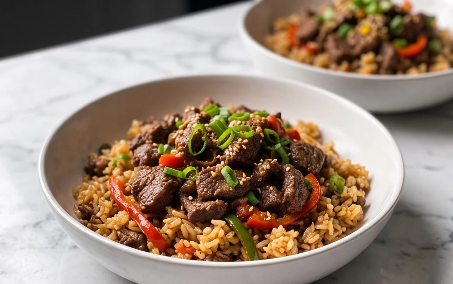Beef Pepper Rice Bowl is a delicious meal option.
