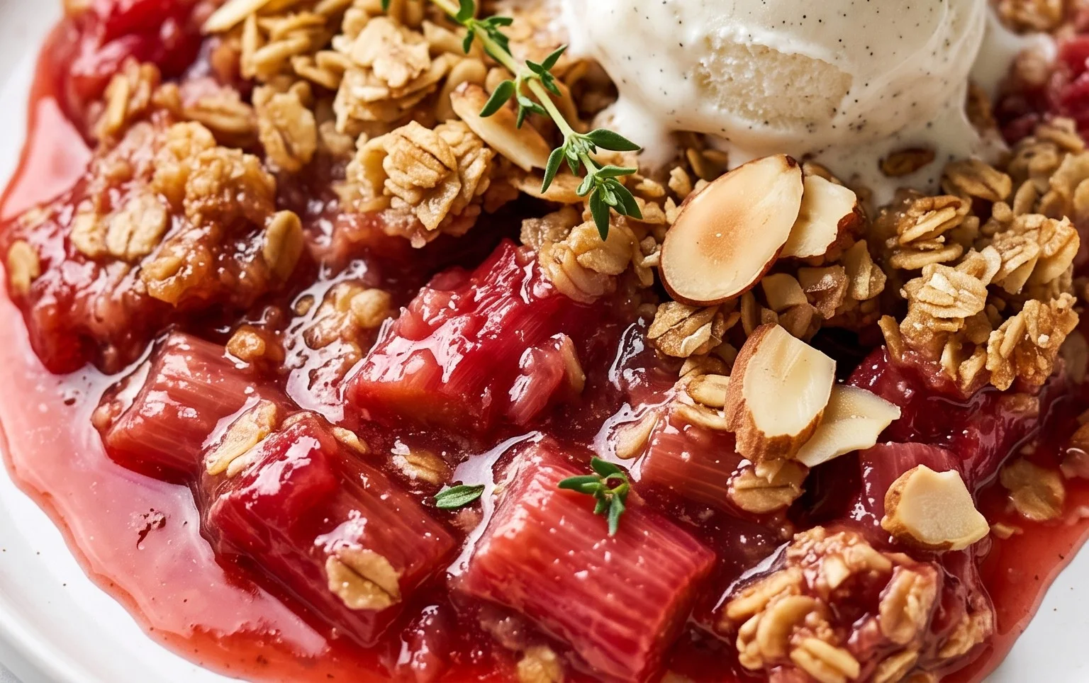 Easy Rhubarb Crisp