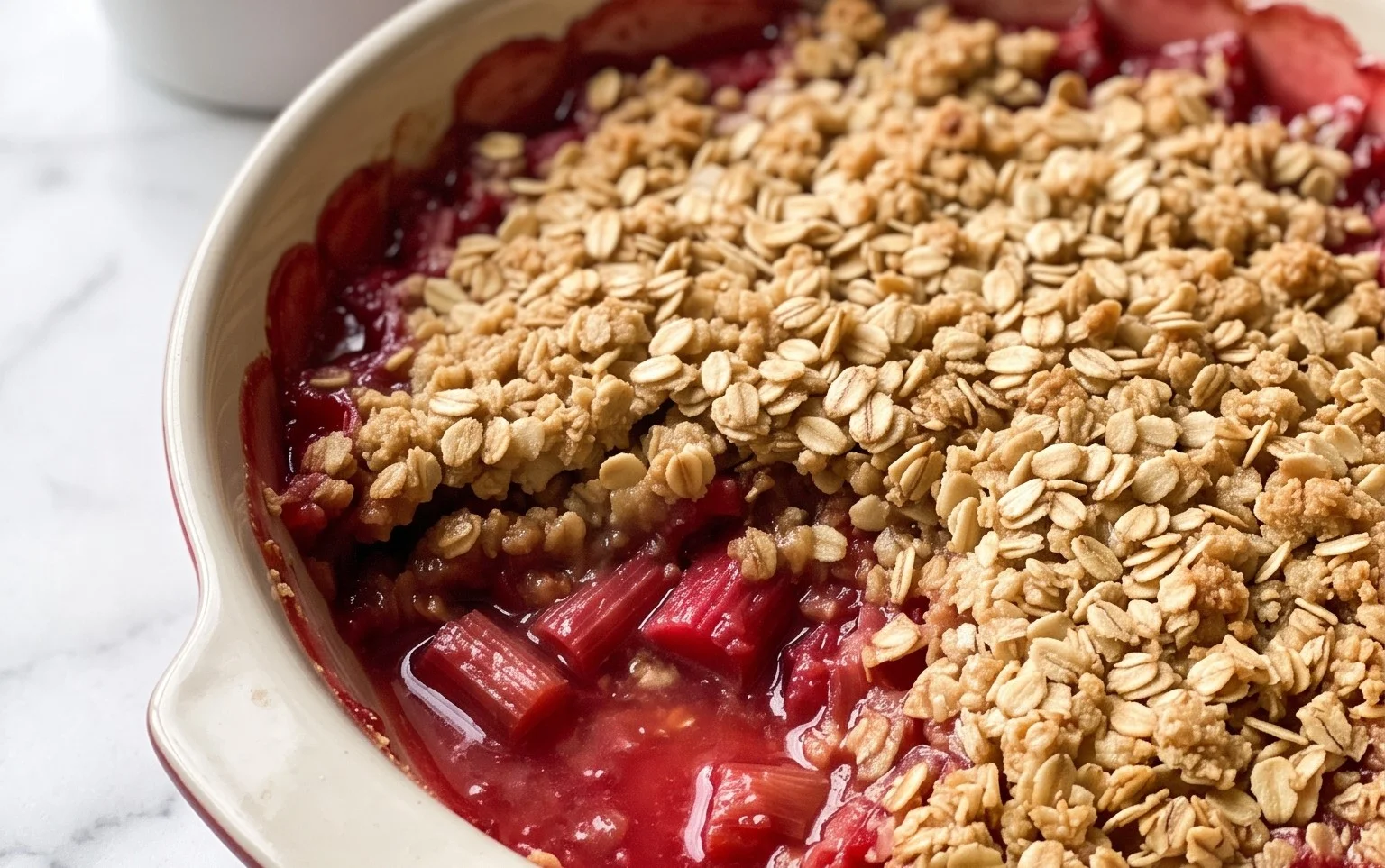 Easy Rhubarb Crisp