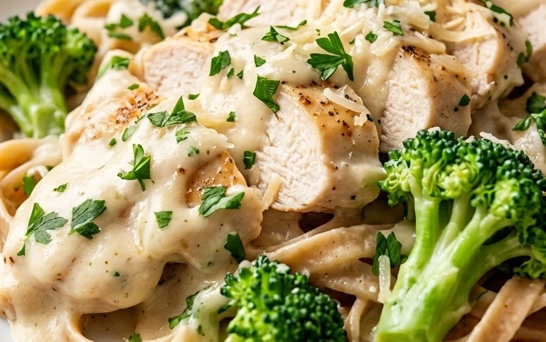 Low Calorie Chicken Alfredo