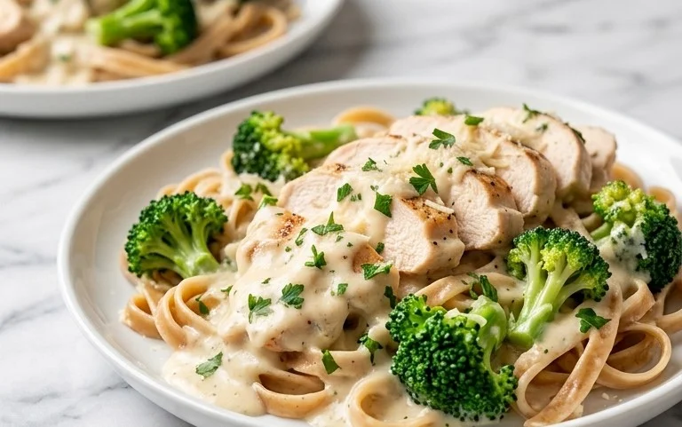 Low Calorie Chicken Alfredo