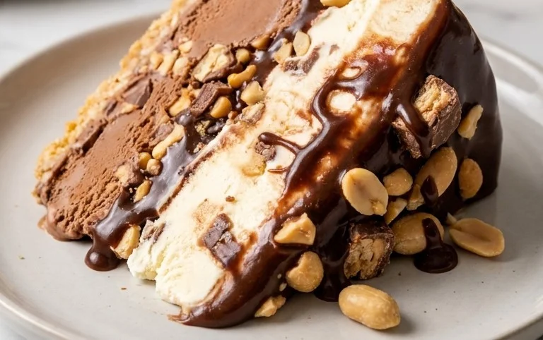 Buster Bar Ice Cream Cake