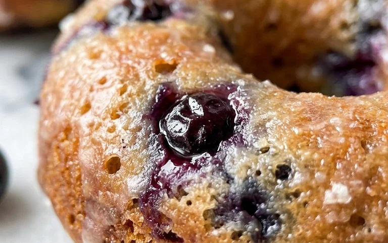 Blueberry Cake Donuts