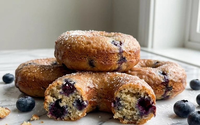 Blueberry Cake Donuts