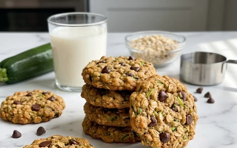 Healthy Zucchini Oatmeal Cookies
