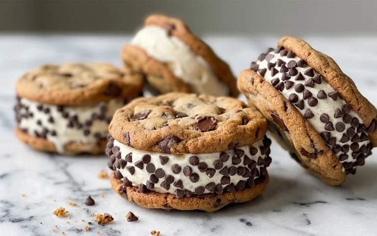 Cookie Ice Cream Sandwiches (Like a Chipwich!)