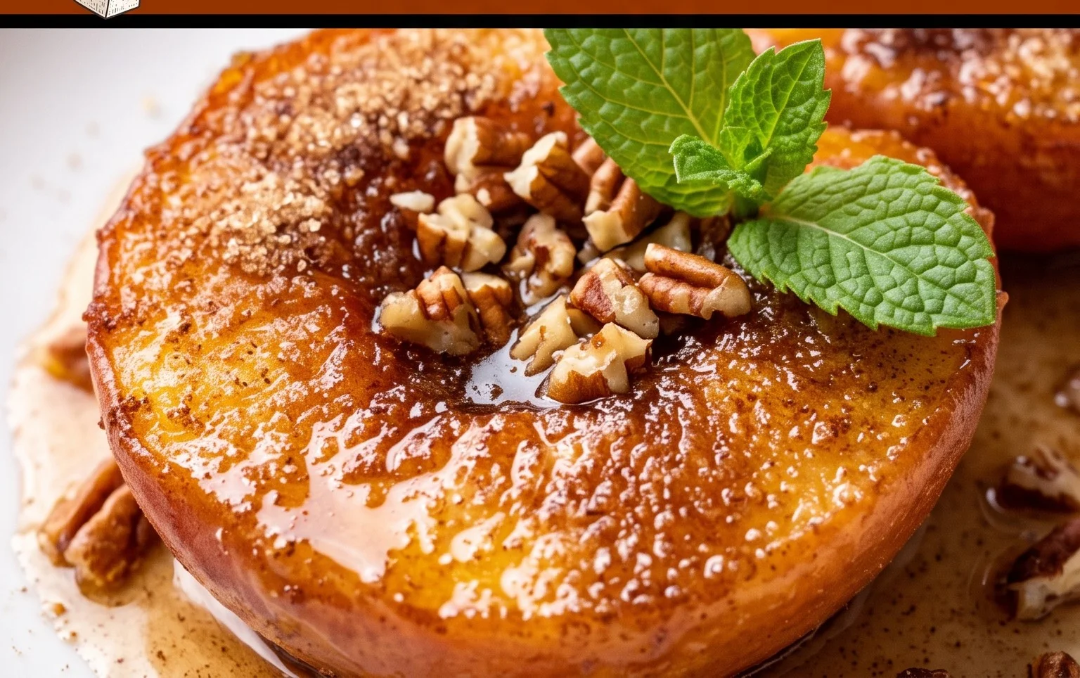 Cinnamon Sugar Baked Peaches