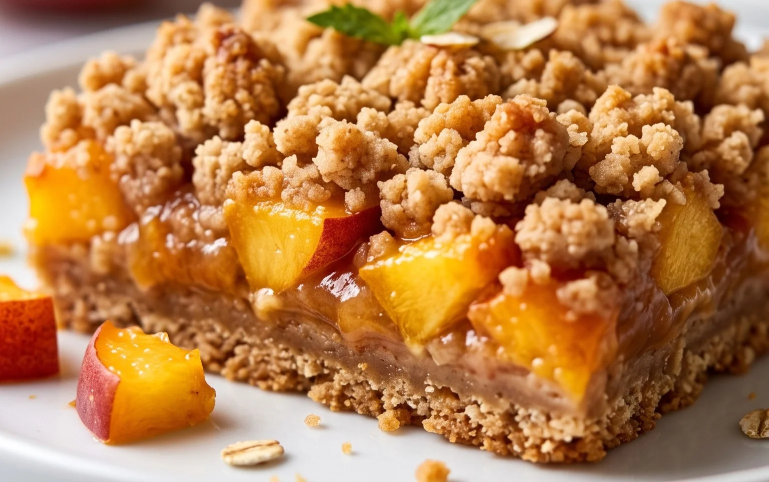 Fresh Peach Crum extractb Bars