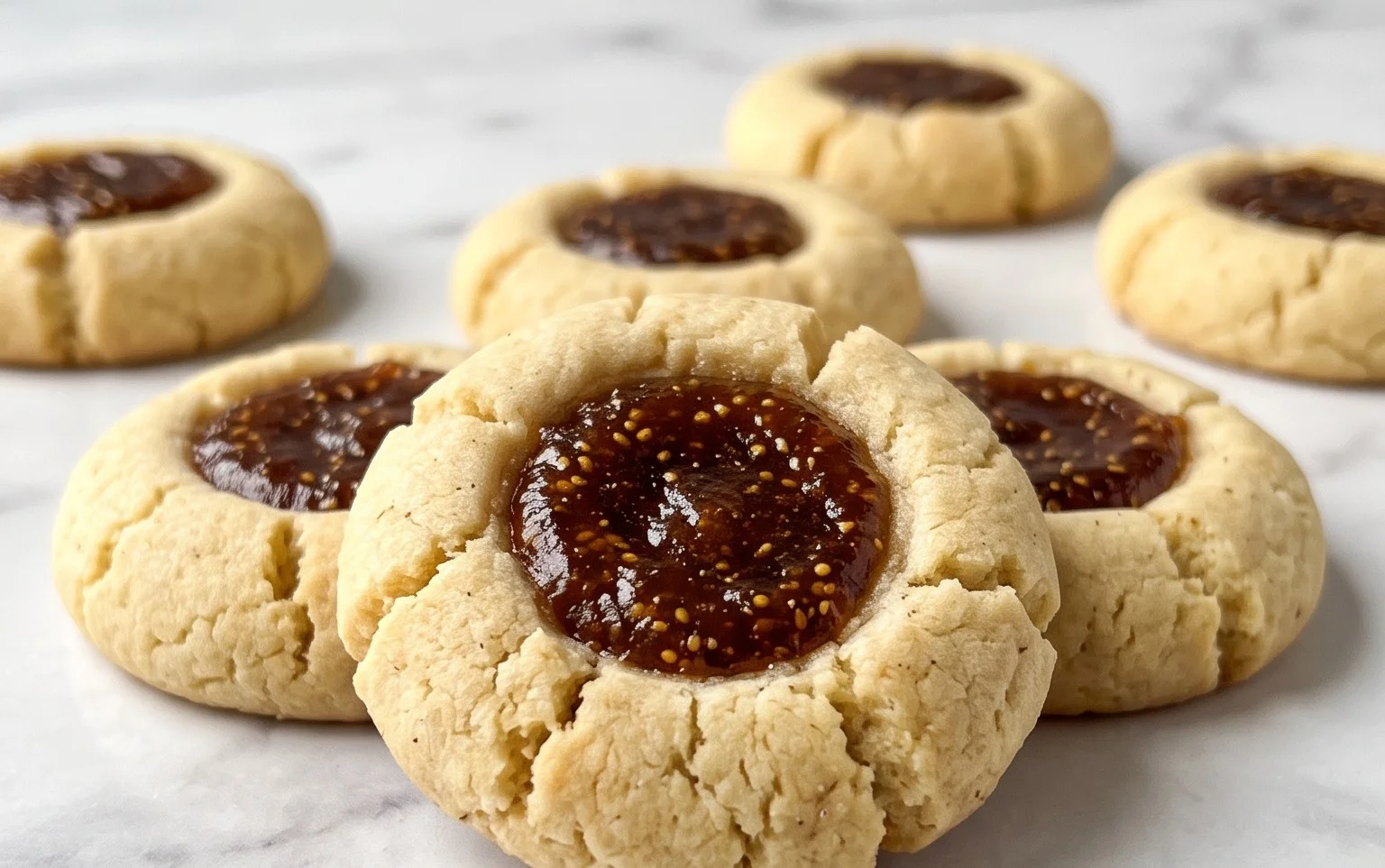 Cardamom Fig Thumbprint Cookies