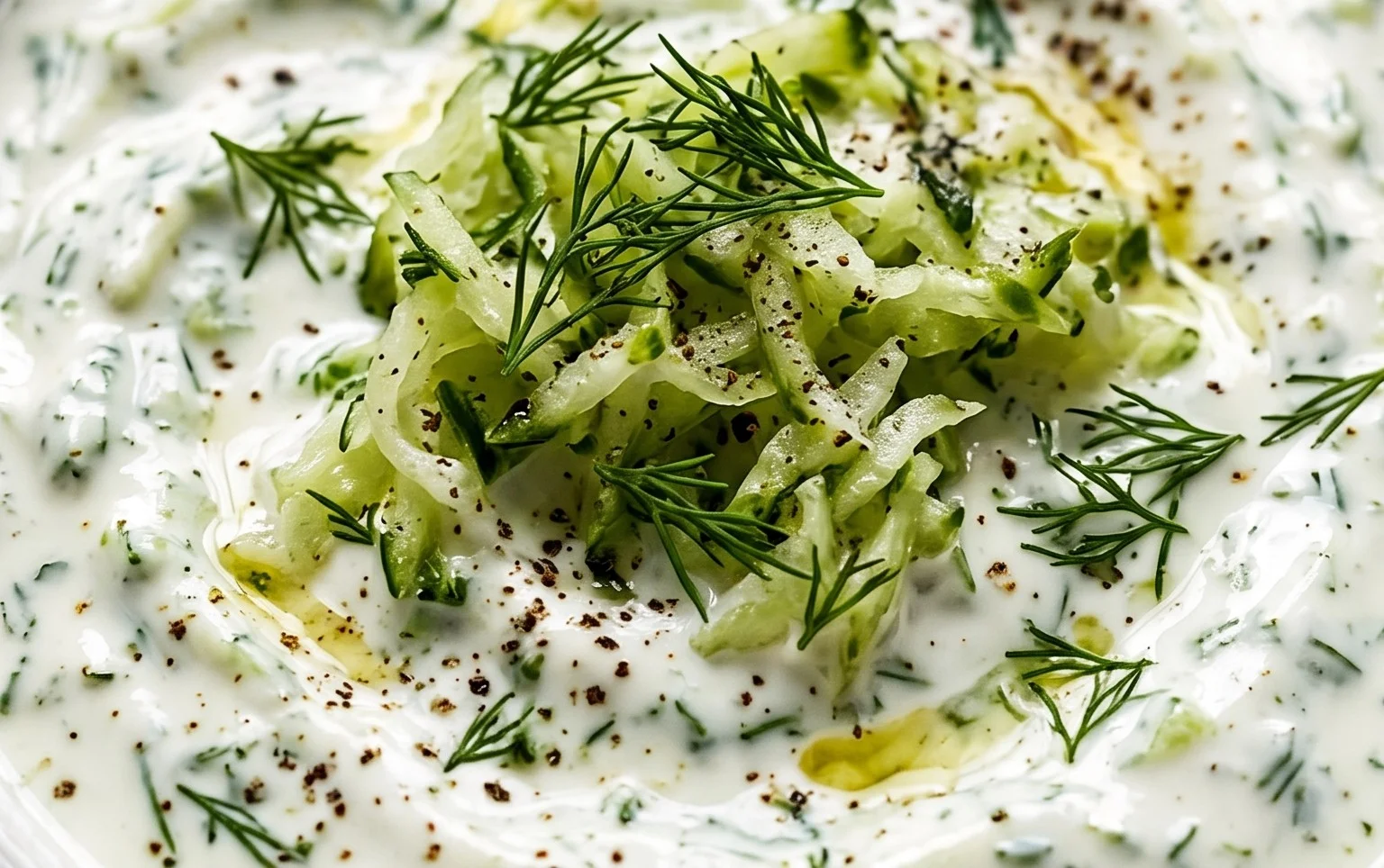 Cucumber Dip with Sour Cream and Dill